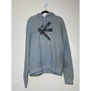 adidas Large Gray Heather Fleece Hoodie